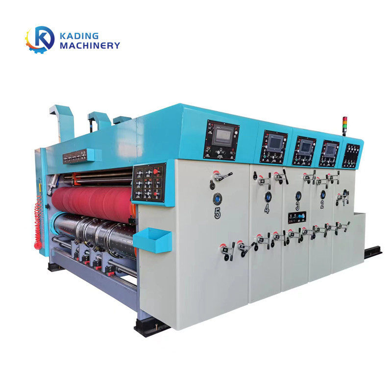 De Machine die van de het Kartondruk van de waterinkt met Matrijzenknipsel Machine voor Golfkarton inlassen