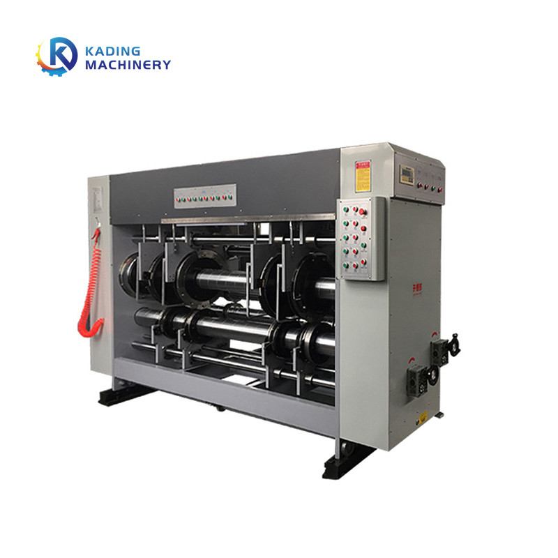 De Machine die van de het Kartondruk van de waterinkt met Matrijzenknipsel Machine voor Golfkarton inlassen