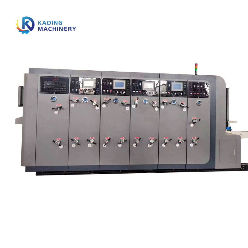 1-6 de kleuren Golf Kartonnen Flexo-Machine van de Kartondruk met 3 Kleuren