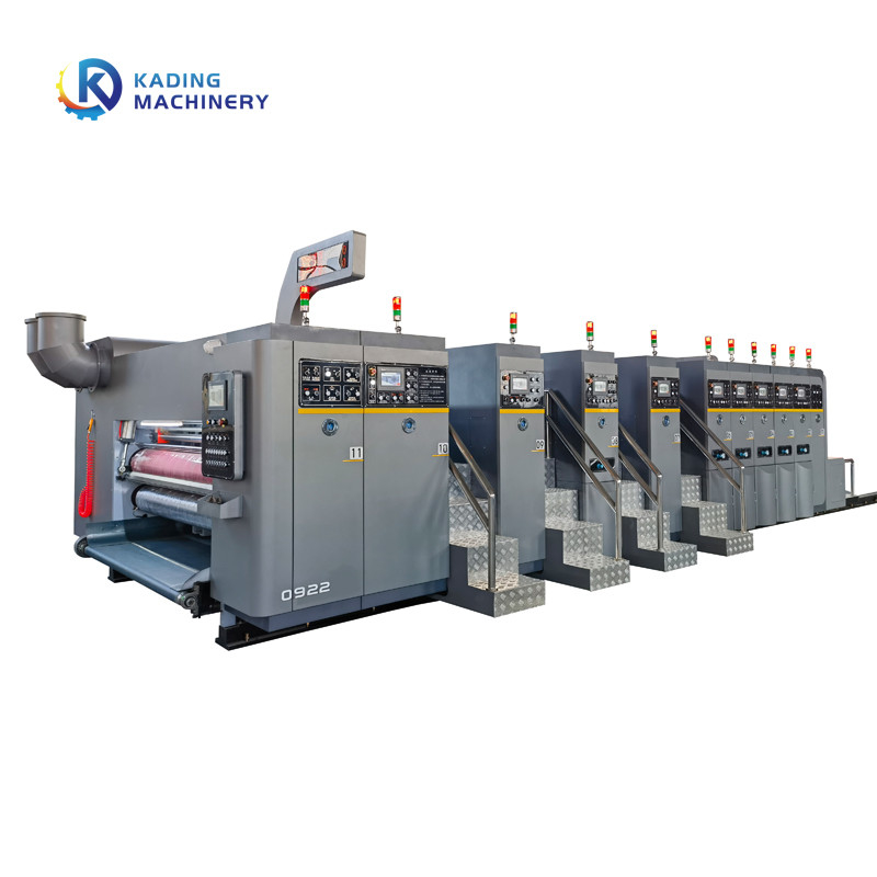 1-6 de kleuren Golf Kartonnen Flexo-Machine van de Kartondruk met 3 Kleuren