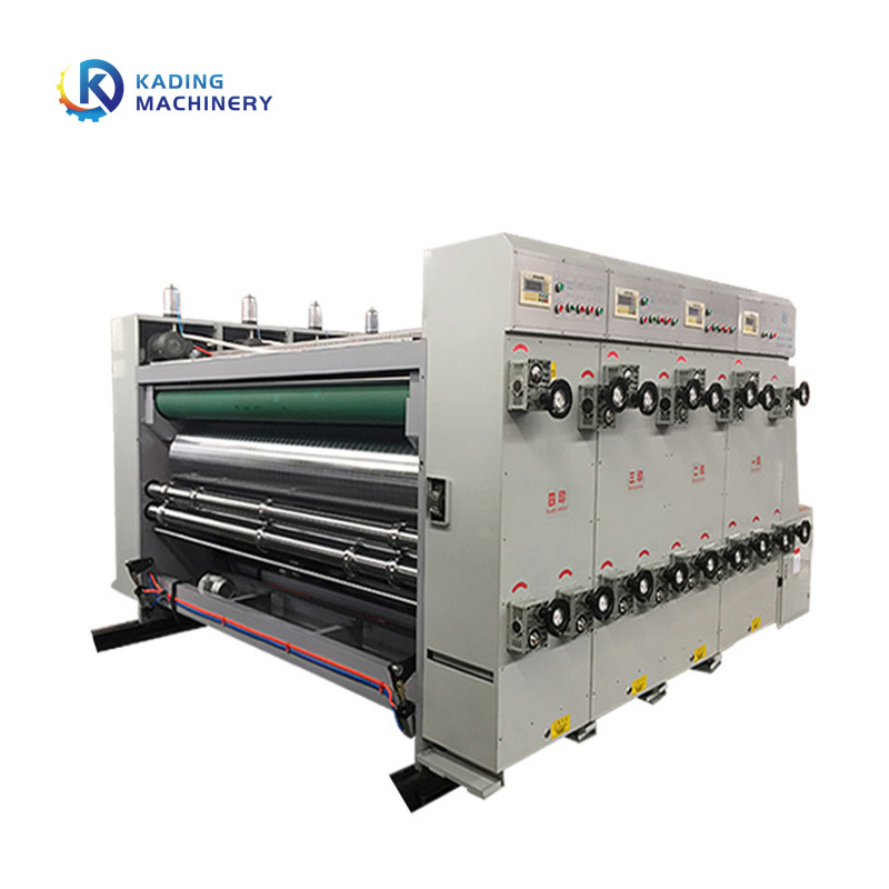 1-6 de Drukmachine van kleurenflexo voor Golfkarton met de Structuur van de Faseaanpassing en het Systeem van de Inktlevering