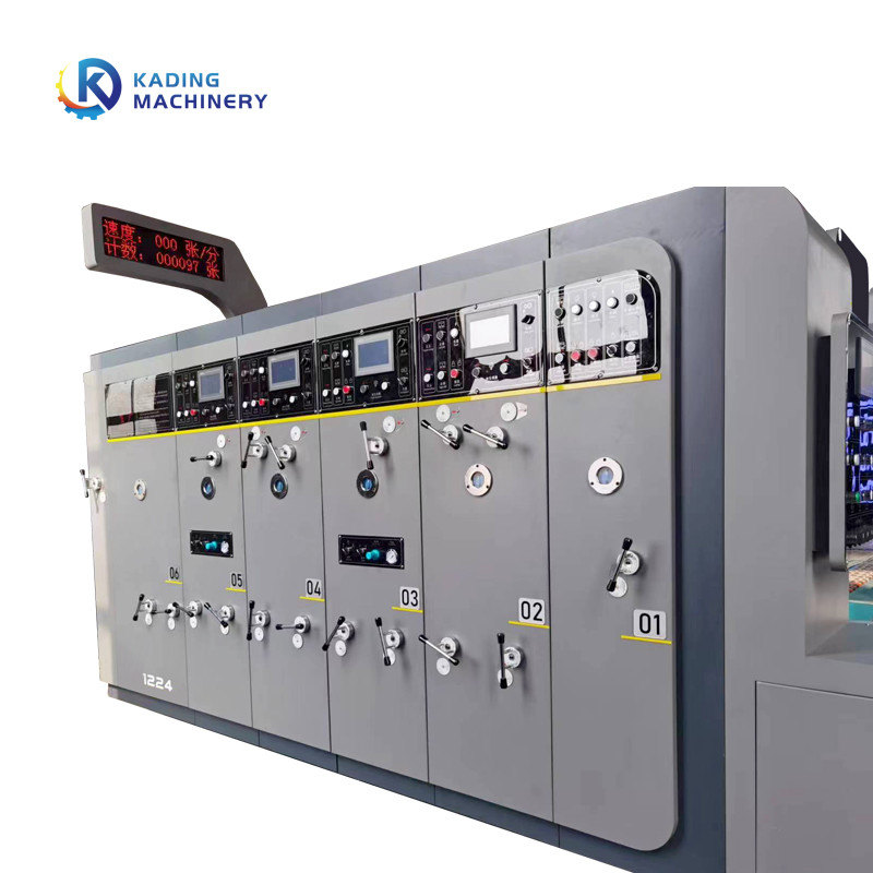 De volledig Automatische Machine van de Kartondruk voor Golfkarton en PLC Controle