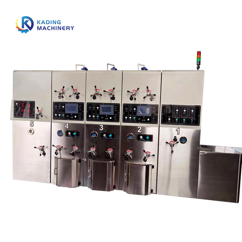 1-6 de Drukmachine van kleurenflexo voor Golfkarton met de Structuur van de Faseaanpassing en het Systeem van de Inktlevering