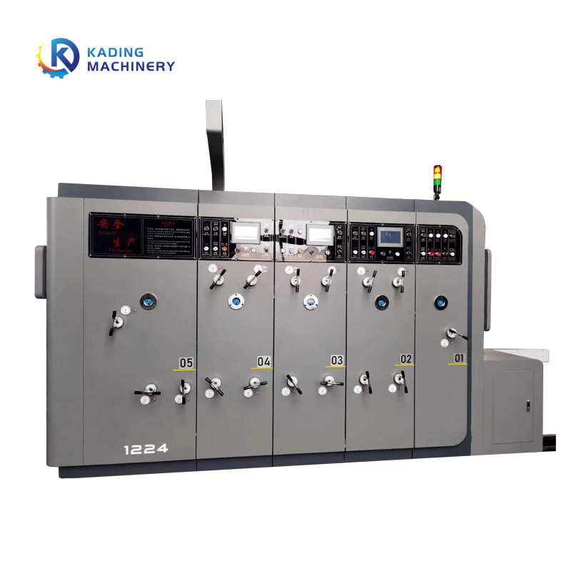 Flexographic Machine van de Kartondruk voor 6 Kleuren met Inktvensters