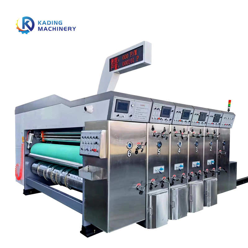 Volledig Automatische de Matrijzensnijmachine van de Kartondoos met 5 Kleurenprinter And Slotter