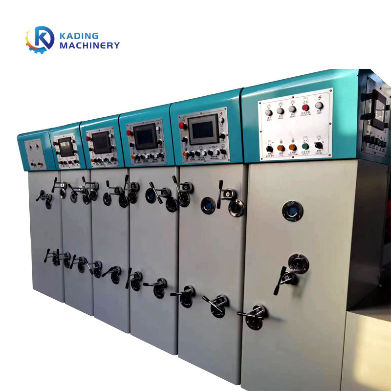 Volledig Automatische de Matrijzensnijmachine van de Kartondoos met 5 Kleurenprinter And Slotter