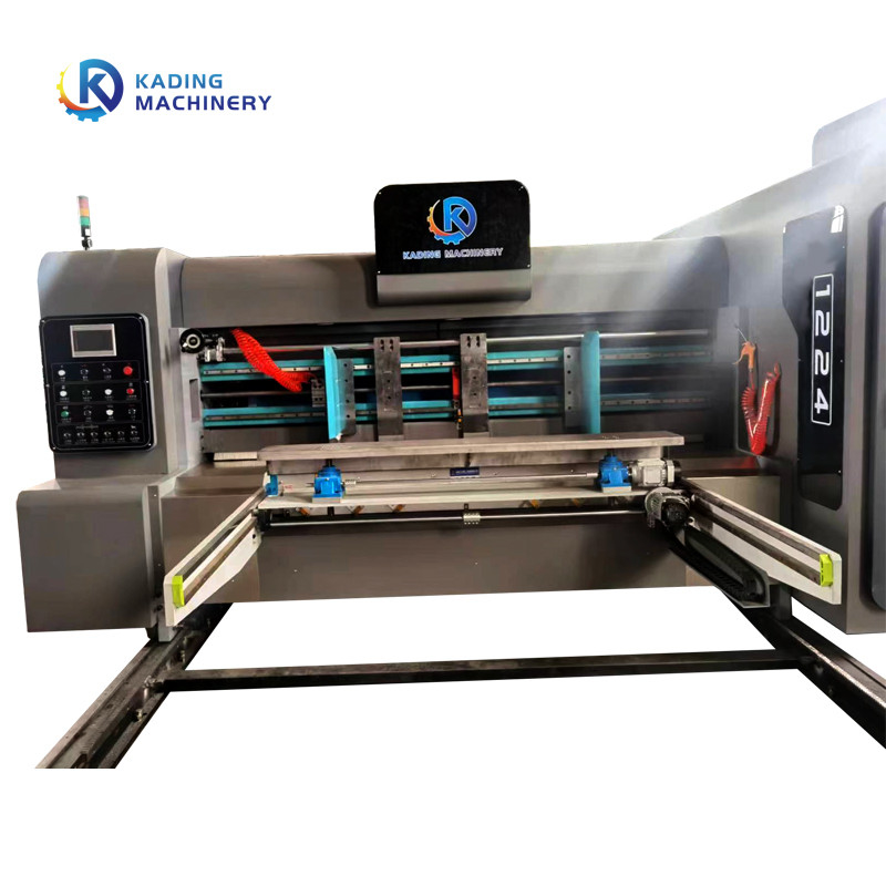 Semi Automatische Roterende Matrijzensnijmachine voor Golfdozen met Flexo-Drukmachine