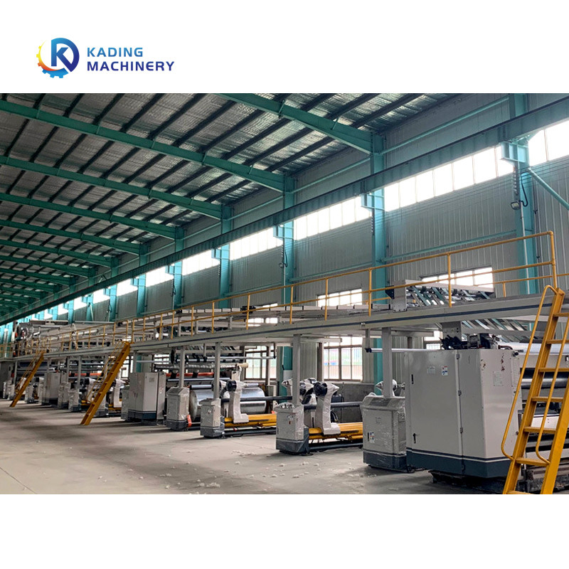 3 van de Plooiingslagen Lijn met Voering pre Heater And Single Facer Machine