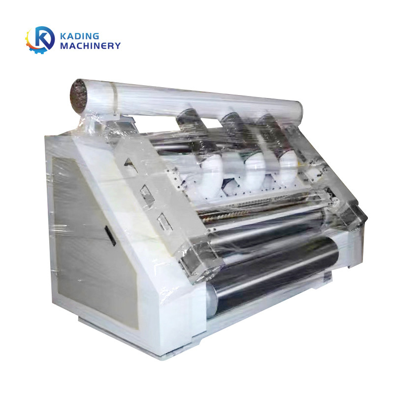 Stoom het Verwarmen Type Enige de Plooiingsmachine van Facer met Karton die Aaneenschakeling voor het Maken van 5 Vouwdocument maken