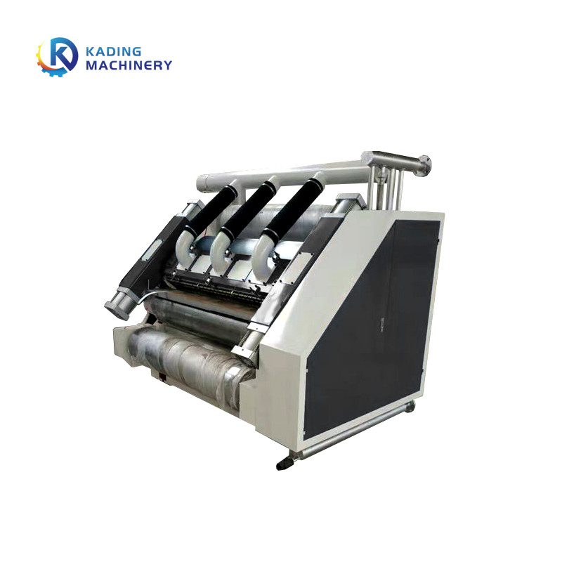 Stoom het Verwarmen Type Enige de Plooiingsmachine van Facer met Karton die Aaneenschakeling voor het Maken van 5 Vouwdocument maken
