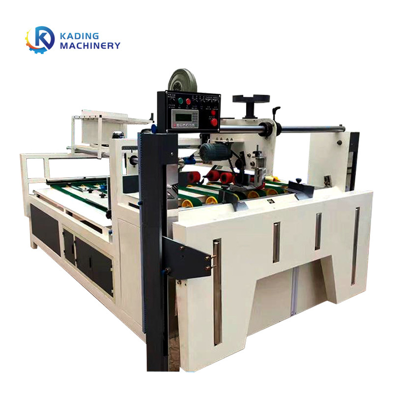 Semi Auto Golfdoosomslag Gluer voor 2600mm 2800mm Kartondoos met het Hand Voeden