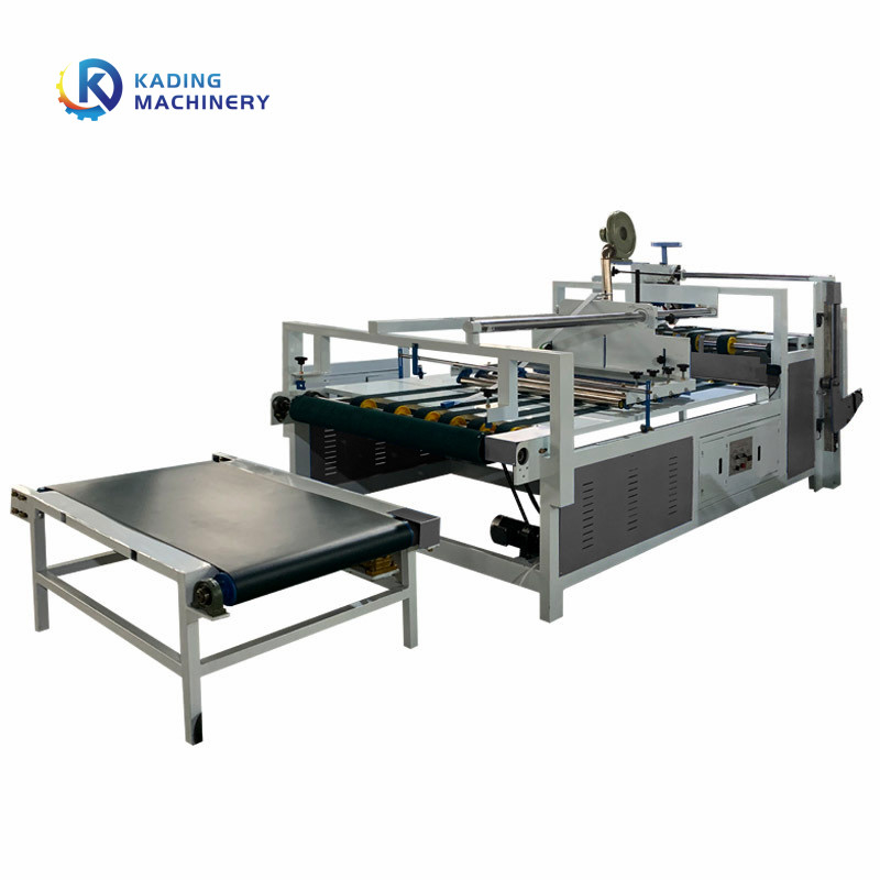 Semi Auto Golfdoosomslag Gluer voor 2600mm 2800mm Kartondoos met het Hand Voeden