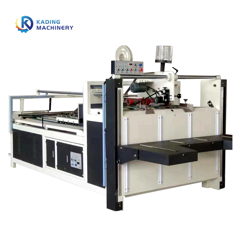 60pcs/Semi Automatisch van Min Corrugated Folder Gluer Machine voor Golfkartondoos