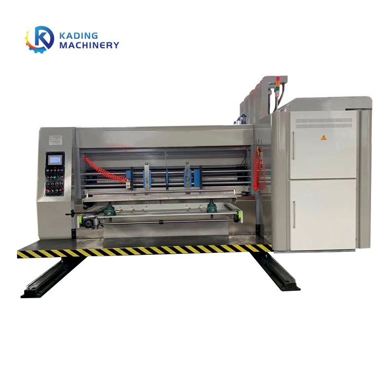 Voorkant Voeding gegolfde doos drukmachine met Slotter Die Cutter