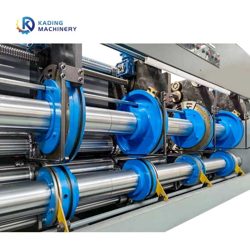 Met water gebaseerde inkt Flexo gegolfde doos drukmachine met PLC-besturing