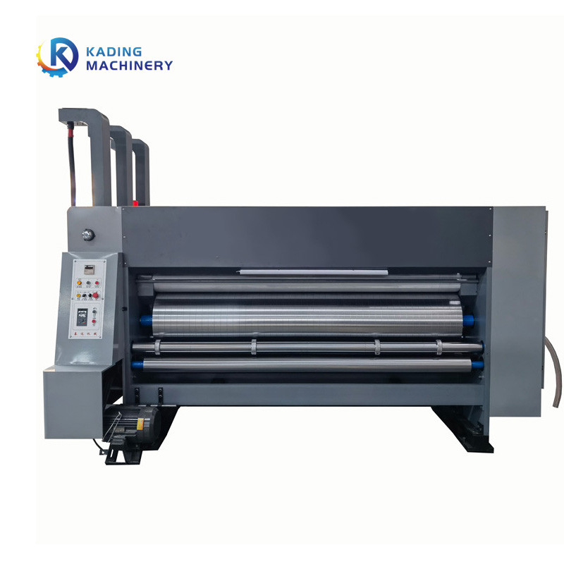 Met water gebaseerde inkt Flexo gegolfde doos drukmachine met PLC-besturing
