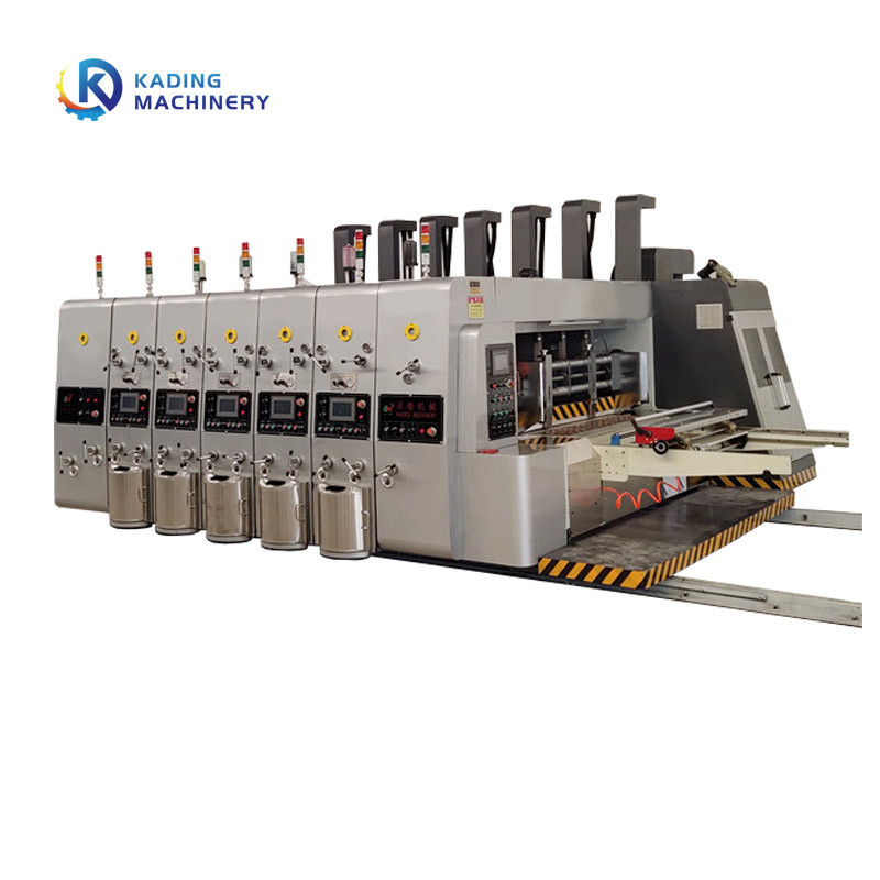 Volledig automatische kartonprinter slotter die cutter voor het maken van golfkartonnen