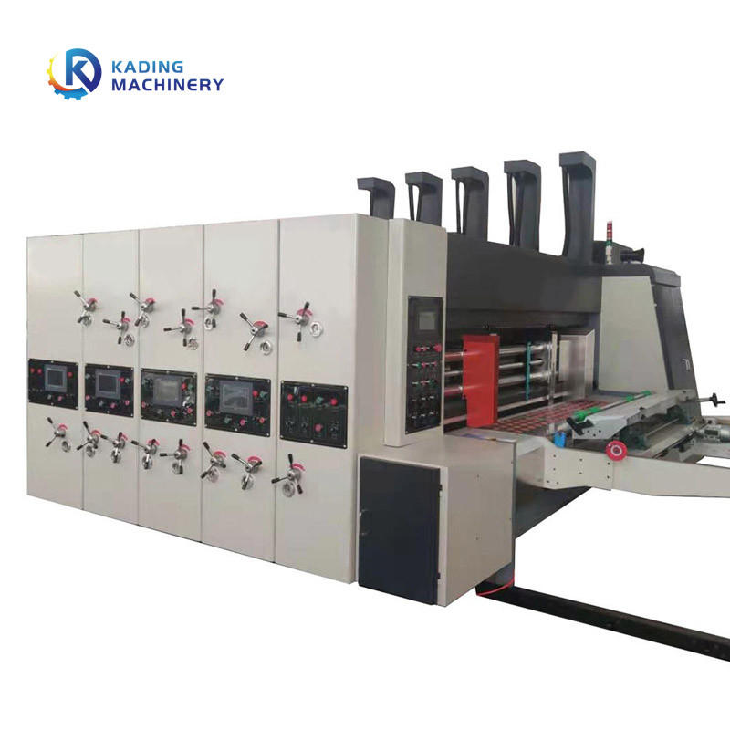 Watergebaseerde inkt Flexo gegolfde doos drukmachine Rotary Die Cutting