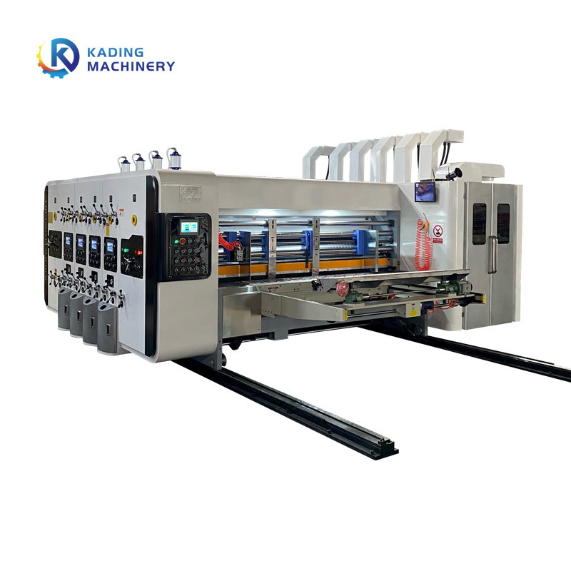 1-5 Kleuren Kartondrukmachine Vooraanstaande rand Voeding volledig automatisch