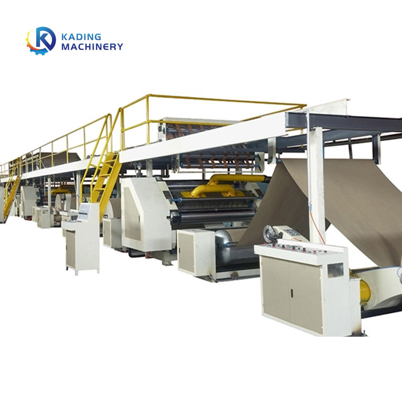 1800 mm golfkarton productielijn met galerij stapler voor 3 / 5 / 7 Ply Board