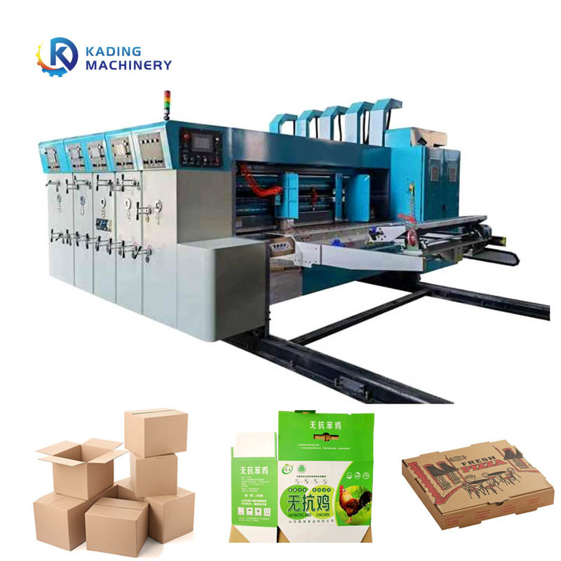 Vrije druk papier voeden karton drukmachine van 2 / 3 / 4 kleuren Flexo karton druk