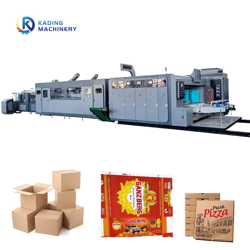 Vrije druk papier voeden karton drukmachine van 2 / 3 / 4 kleuren Flexo karton druk