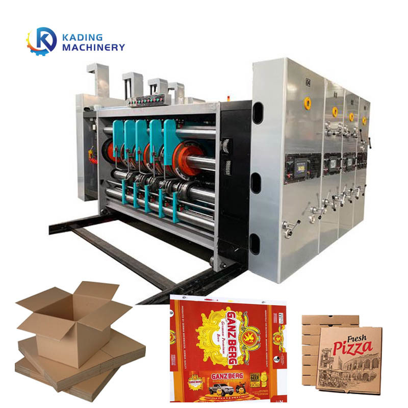 Watergebaseerde inkt Flexo gegolfde doos drukmachine Rotary Die Cutting