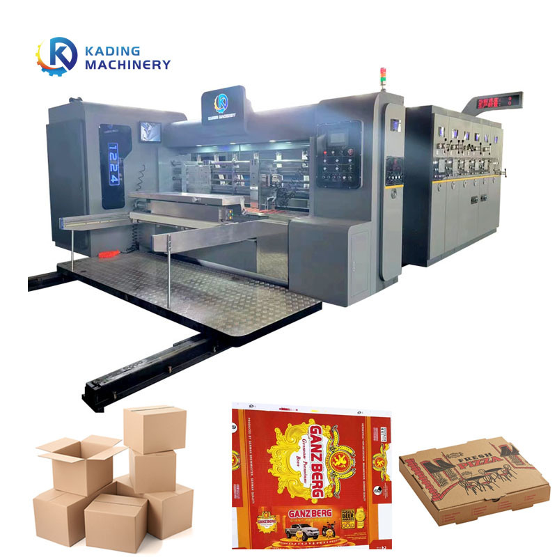 Multi-colors Flexo Gluer Machine voor gegolfde doos verpakkingen