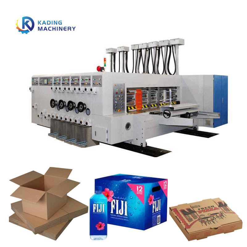 Watergebaseerde inkt Flexo gegolfde doos drukmachine Rotary Die Cutting