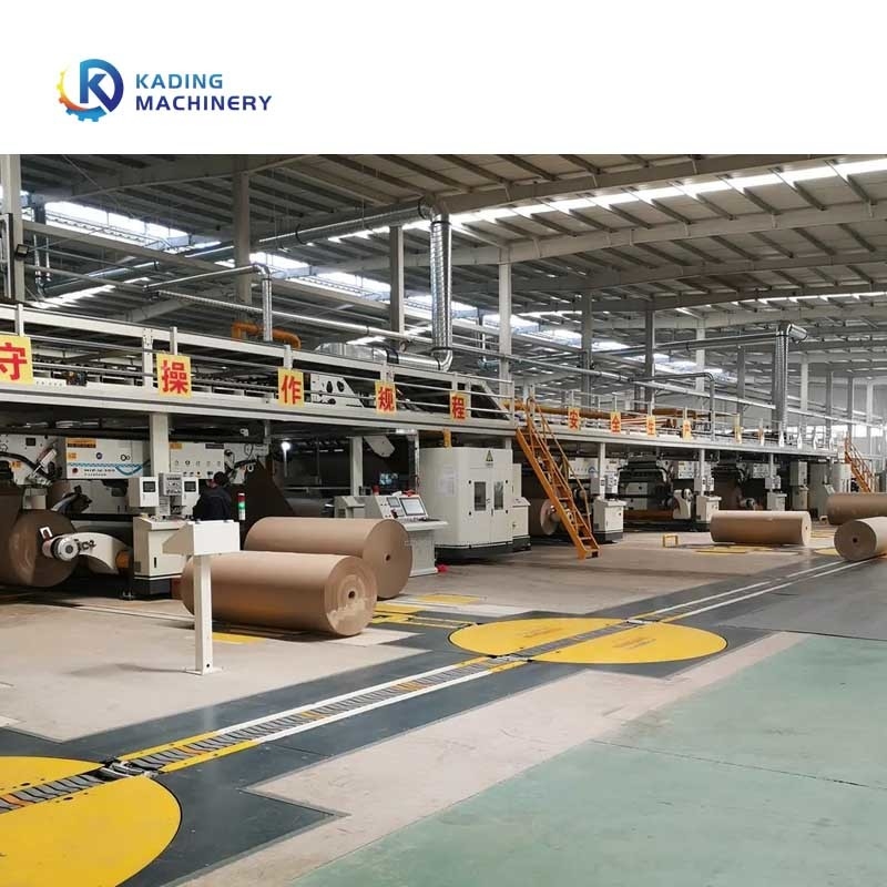 1800 mm golfkarton productielijn met galerij stapler voor 3 / 5 / 7 Ply Board