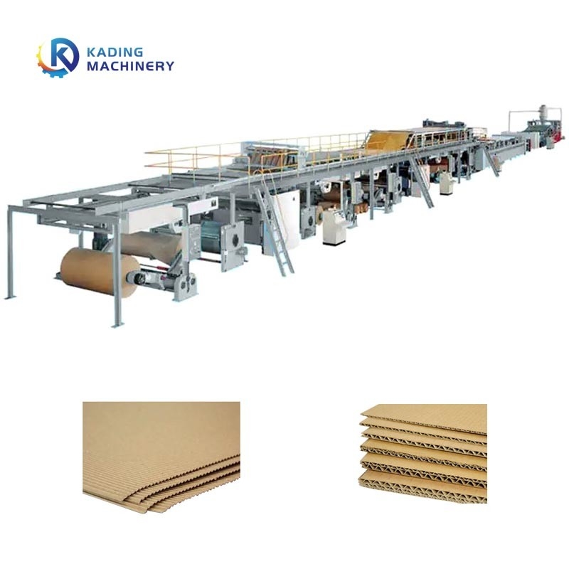 Machine voor het maken van gegolfd karton met een productiemanagementsysteem van 300 m/min