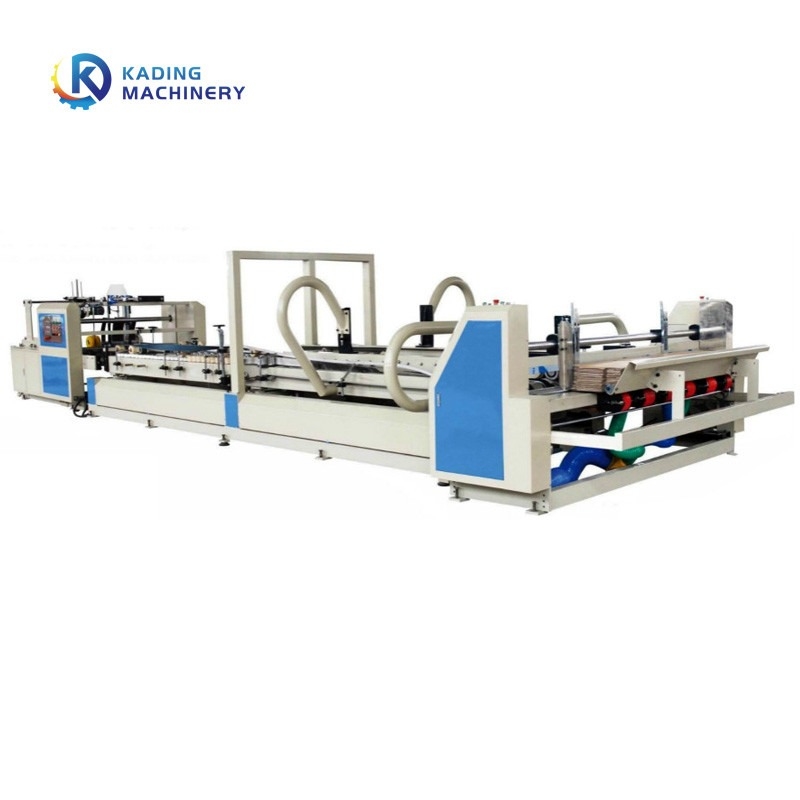 4 6 Hoeken Full Auto Folder Gluer Naaimachine Voor Pizza Doos Maken
