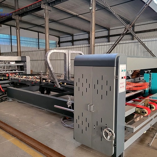 4 6 Hoeken Full Auto Folder Gluer Naaimachine Voor Pizza Doos Maken