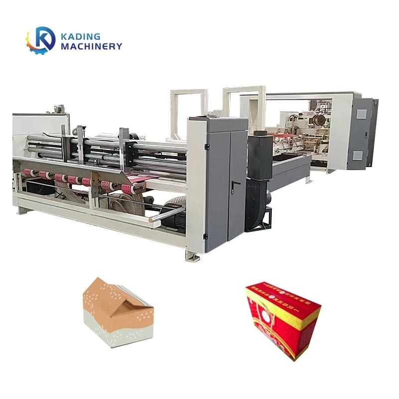 4 6 Hoeken Full Auto Folder Gluer Naaimachine Voor Pizza Doos Maken