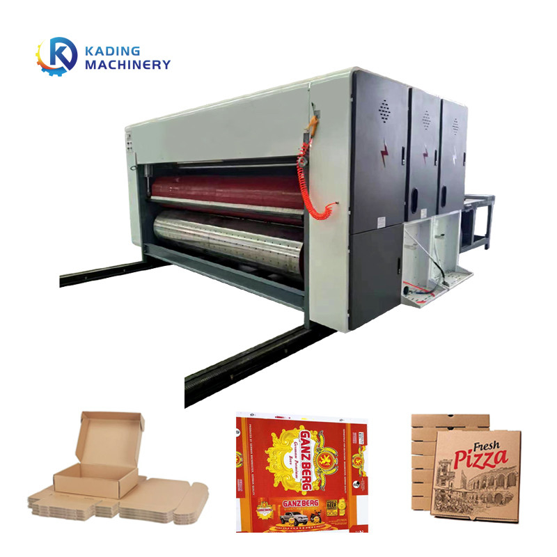 Hoog werkingssnelheid gegolfde karton drukmachine voor het maken van zoete pizza dozen