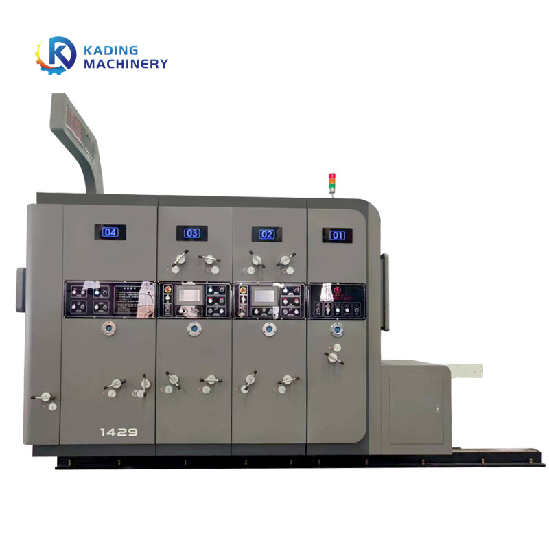 5 Kleuren Flexo Printing Geaffineerde doos Drukmachine Voor Kartonnen Doos