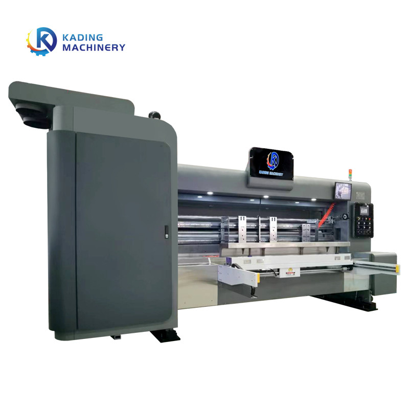 200 stuks / min Gekraalde doos drukmachine voor het maken van gegorfelde kartonnen dozen