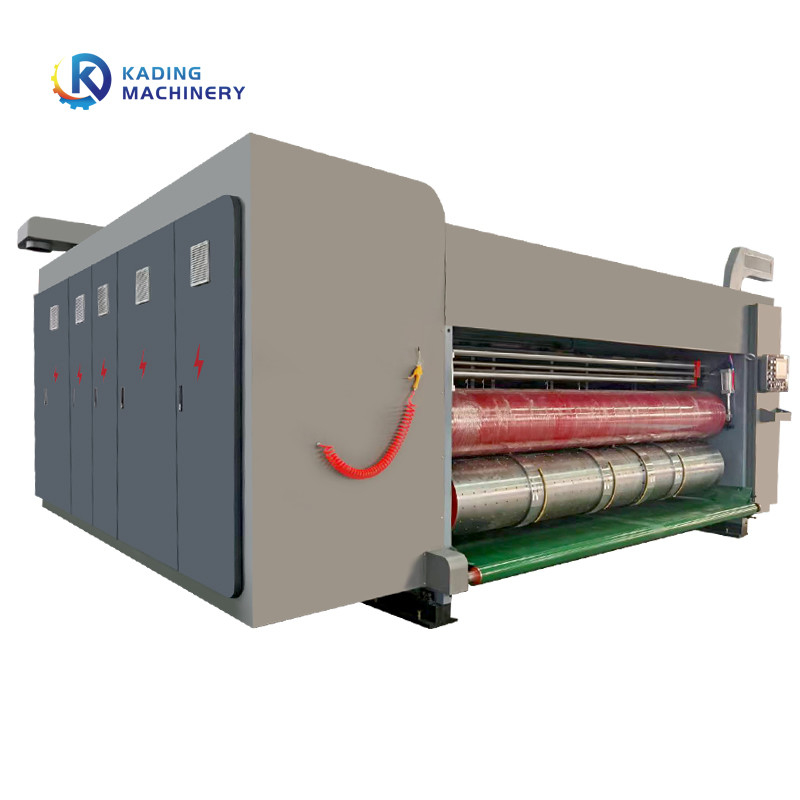 5 Kleuren Flexo Printing Geaffineerde doos Drukmachine Voor Kartonnen Doos
