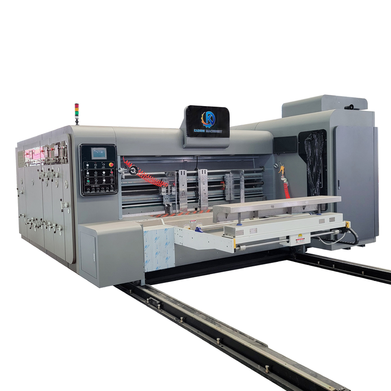 Flexo waterbasis inktprinten golfvormige doos drukmachine met slotmes voor het maken van pizza doos