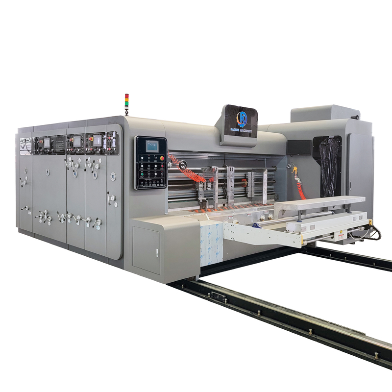 Pizza Box Maker gegolfde doos drukmachine van toonaangevende Edge Paper Feeding