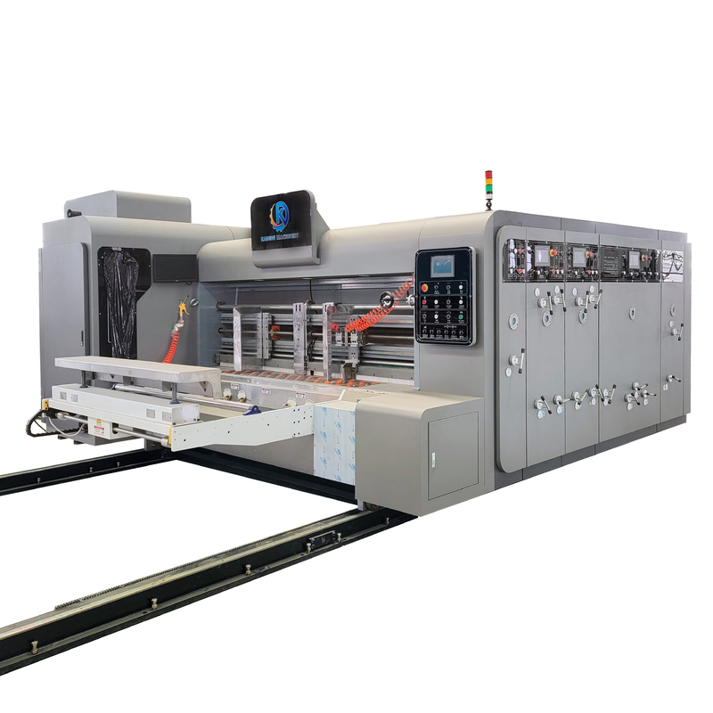 Vacuüm papier overdracht gegolfde doos drukmachine van automatische servomotor voeding