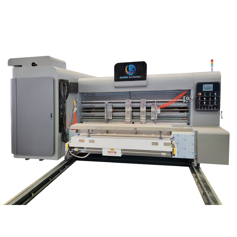 Meerdere kleuren kartonnen doos drukmachine Rotary die cutting voor het maken van pizza doos