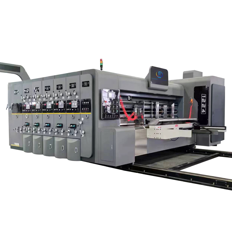 Pizza doos maken gegolfde doos drukmachine van servo motor voeding