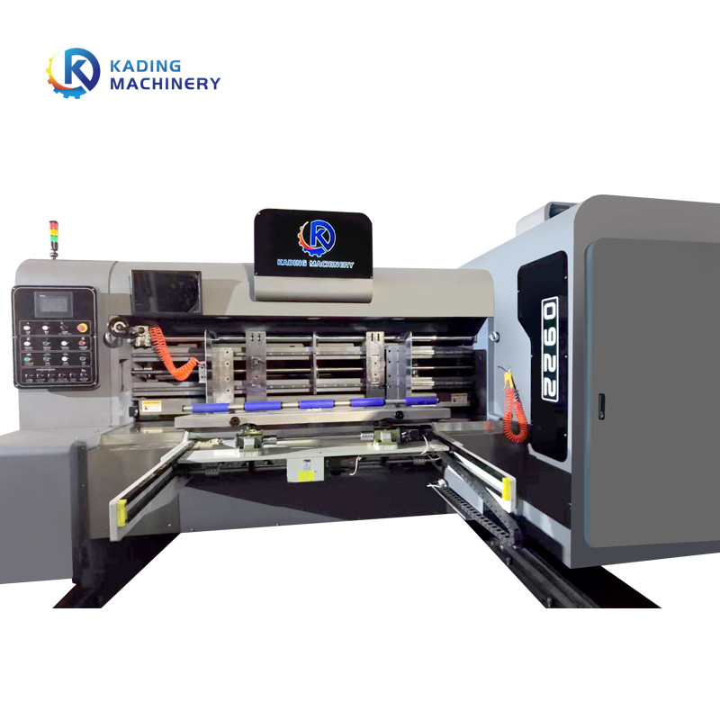 Meerdere kleuren kartonnen doos drukmachine Rotary die cutting voor het maken van pizza doos